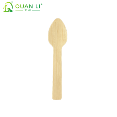 Bamboo Ice Cream Spoons Bulk Supply | Compostable Mini Dessert Spoons