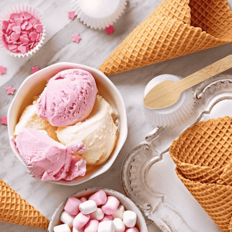 Eco-friendly 80mm bamboo mini spoon for gelato