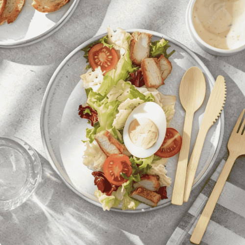 Premium 14cm Disposable Bamboo Tableware Set | Bulk Eco-Friendly Spoon, Fork & Knife