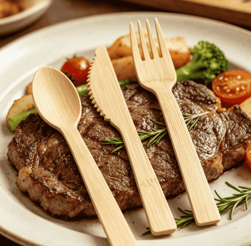 17cm Bulk Set | Heavy-Duty Disposable Bamboo Cutlery