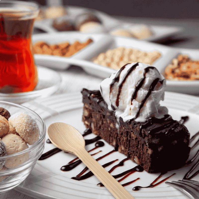 11cm mini bamboo spoon for cake and dessert serving