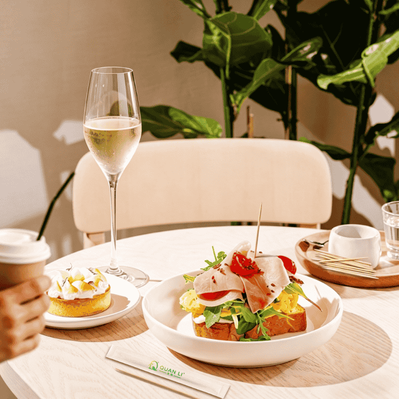 Premium wrapped bamboo toothpicks for hotel brunch