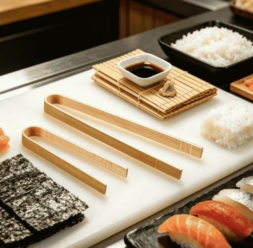 Bulk Mini Bamboo Tongs | Disposable 4-Inch Eco-Friendly Serving Tongs