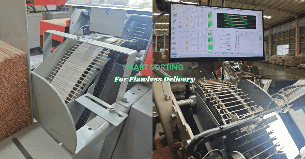 QL automated bamboo skewer sorting and quality monitoring