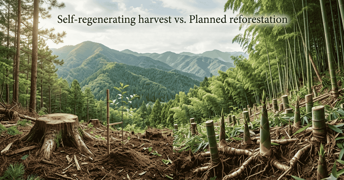 bamboo vs wood growth cycle
