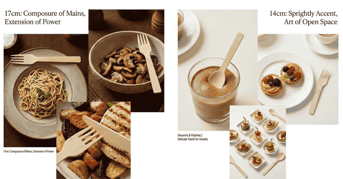 Bamboo cutlery uses