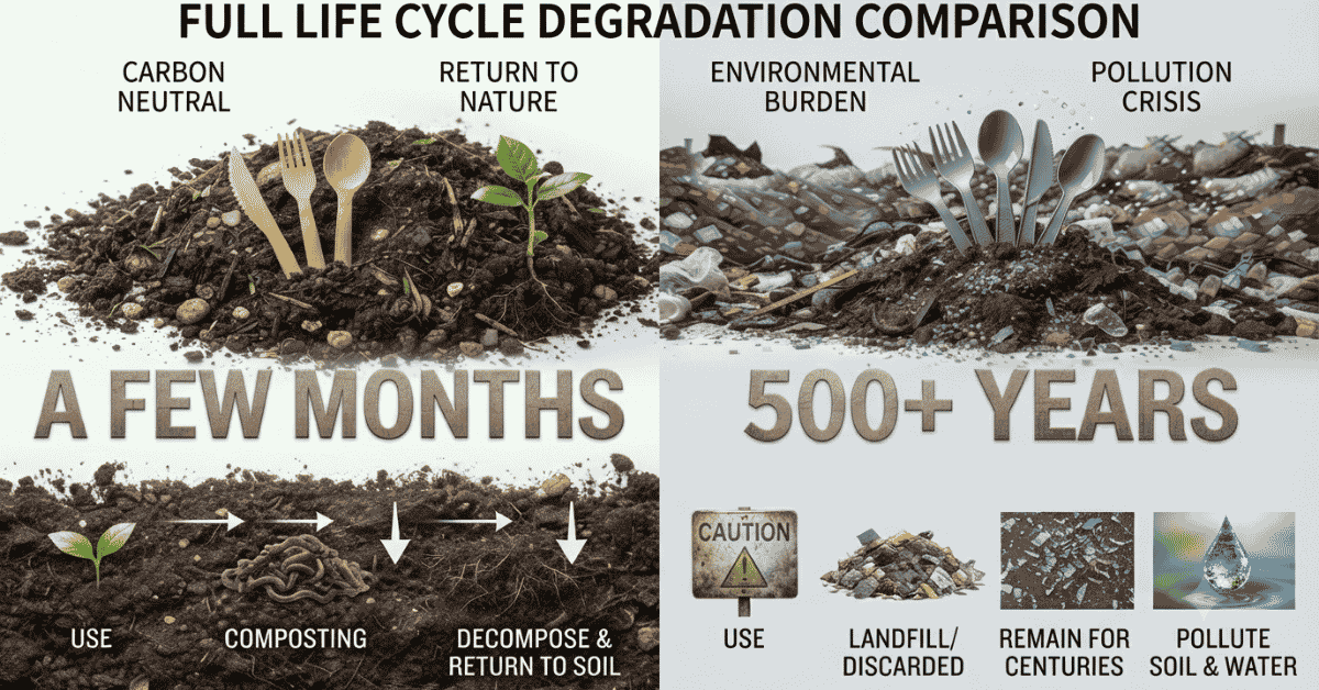 Bamboo Cutlery vs Plastic Cutlery: Cost, Safety & Performance Compared