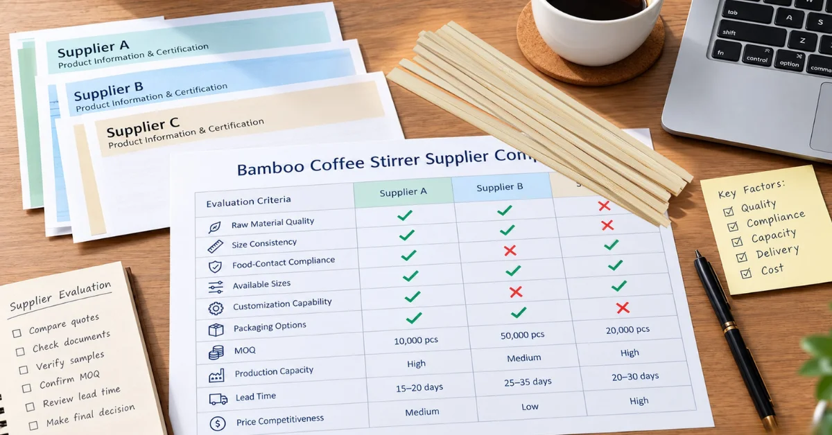 Bulk bamboo stick production and warehousing before export