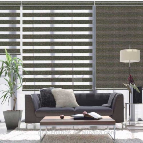 Custom Zebra Shades - Dual Layered Light Control | Modern Window Treatments for Home & Office