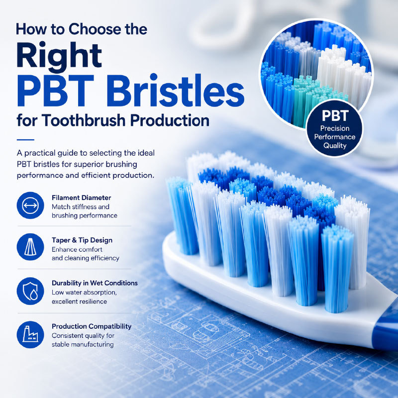 How to Choose the Right PBT Bristles for Toothbrush Production