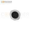 Wholesale M12 A Coded 5 Pin Front Fastened Panel Mount Circular Connector For Pcb, M12 X 1.0, Straight