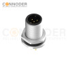 Wholesale M12 A Coded 5 Pin Front Fastened Panel Mount Circular Connector For Pcb, M12 X 1.0, Straight