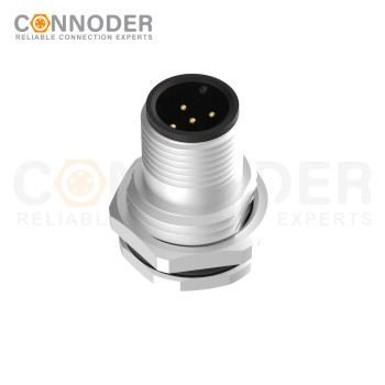 Wholesale M12 Circular Connector | Cored Male Aviation Panel Mount Connector Aviation Panel Back Mount Flange Socket Sensor Connector