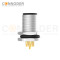 M12 Male Circular Connector-Panel Mount,Solder Connection,A code,M12x1.0, Front Fastened