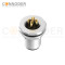 M12 Male Circular Connector-Panel Mount,Solder Connection,A code,M12x1.0, Front Fastened
