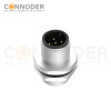 M12 Male Circular Connector-Panel Mount,Solder Connection,A code,M12x1.0, Rear Fastened