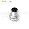 M12 Male Circular Connector-Panel Mount,Solder Connection,A code,M16x1.5, Front Fastened
