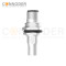 M12 Male Circular Connector-Panel Mount,Solder Connection,A code,M16x1.5, Front Fastened,Shielded
