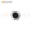 M12 A 5 Pin Circular Connector | Male Panel Mount,Solder Connection,A code,M16x1.5, Front Fastened,Shielded