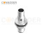 M12 Male Circular Connector-Panel Mount,Solder Connection,A code,M16x1.5, Front Fastened,Shielded