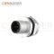 M12 Male Circular Connector-Panel Mount,Solder Connection,A code,M16x1.5, Rear Fastened