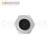 M12 Male Circular Connector-Panel Mount,Solder Connection,A code,M16x1.5, Rear Fastened