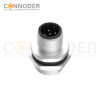 M12 Male Circular Connector-Panel Mount,Solder Connection,A code,M16x1.5, Rear Fastened