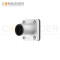 M12 Male Circular Connector-Panel Mount,Solder Square Flange,A code,14x14