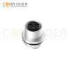 M12 Female Circular Connector-Panel Mount,Solder Connection,A code,M12x1.0, Rear Fastened