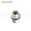 M12 Female Circular Connector-Panel Mount,Solder Connection,A code,M12x1.0, Rear Fastened