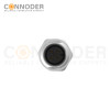 M12 Female Circular Connector-Panel Mount,Solder Connection,A code,M16x1.5, Front Fastened,Shielded