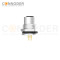 M12 Female Circular Connector-Panel Mount,PCB Dip-solder Connection,A code,M16x1.5, Front Fastened