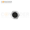 M12 Female Circular Connector-Panel Mount,PCB Dip-solder Connection,A code,M16x1.5, Front Fastened