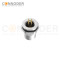 M12 Female Circular Connector-Panel Mount,PCB Dip-solder Connection,A code,M16x1.5, Front Fastened