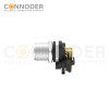 M12 Male Angle Circular Connector-Panel Mount, PCB Dip-solder Connection,A code,M12x1.0,