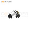 M12 Female Angle Circular Connector-Panel Mount, PCB Dip-solder Connection,A code,M12x1.0,