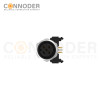 M12 Female Angle Circular Connector-Panel Mount, PCB Dip-solder Connection,A code,M12x1.0,