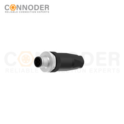 M12 Male Straight Circular Connector-Field Wireable,,Screw Connection,A code,PG7