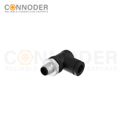 M12 Field Wireable 5 Pin Right angle Male Connector | 5 Pin Male Field Wireable,Screw Connection,A code,PG9