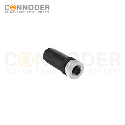 M12 5pin Comector 5 Pin Connector | Field Wireable Male Female A-code B C Code Circular Custom Metal Plastic for Straight Sensor
