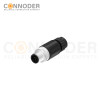 M12 Male Circular Connector-Field Wireable,Straight Plastic Assembled,Solder Connection,A code,