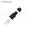 M12 Male Circular Connector-Field Wireable,Straight Plastic Assembled,Solder Connection,A code,