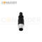 M12 Male Cable Connector-Straight Overmolded Cable,UL, PUR, black,Solder Connection,A code,
