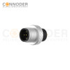 M12 Male Cable Connector-Metal Shell Unshielded Overmolded  Connector,Solder Connection,A code,Custom
