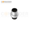 M12 Male Cable Connector-Metal Shell Unshielded Overmolded  Connector,Solder Connection,A code,Custom