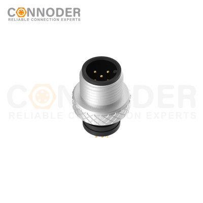 M12 Molded Cable Connector A Code Straight 5pin Male Non-shield connector | Female Metal Shell Unshielded Overmolded  Connector,Solder Connection,A code,Custom