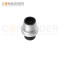 M12 Male Cable Connector-Metal Shell Unshielded Overmolded  Connector,Solder Connection,A code,Custom