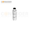M12  Male Straight Circular Connector-Metal Assembled,Field Wireable,A coded,Solder Connection,Shielded