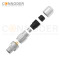 M12  Male Straight Circular Connector-Metal Assembled,Field Wireable,A coded,Solder Connection,Shielded