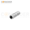 M12 Female Straight Circular Connector-Metal Assembled,Field Wireable,Solder Connection,A code,Shielded